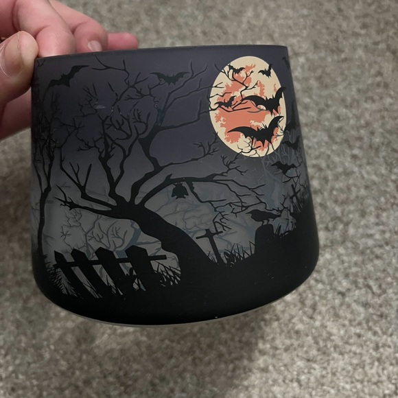 Three (3) Glass Yankee Candle Halloween Themed Candle Holder/Toppers NWT - Picture 10 of 12